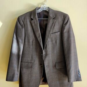 Andrew Fezza Checkered Brown Blazer